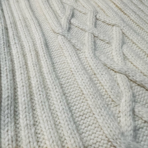 GUESS Sweater Dress - Mini - Knit - Cream - Long Sleeve - Rabbit Hair - XS Women - Picture 8 of 9